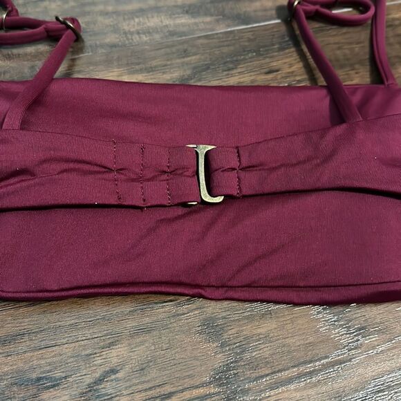 NWT Becca by Rebecca Virtue Fringe Bandeau Bikini Top - Size Small - Picture 7 of 8